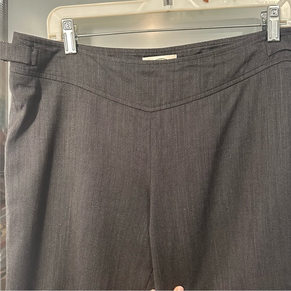 TALBOTS Size 8 Gray Wool and Lycra Stretch Dress Pants - Picture 3 of 7